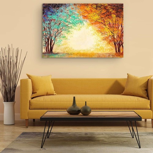 Tree Branches Painting  Giant Size 140x75cm Quality Wall Art Pint Unframed - Picture 1 of 3