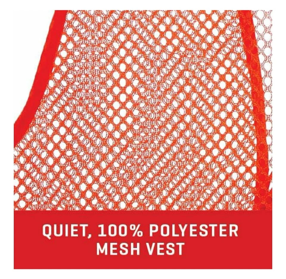 Allen Mesh Blaze Orange Hunters Safety Vest One Size Fits Most New - Image 4 of 4