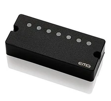 EMG 66-7 Alnico V Active Seven String Neck Humbucker - black 3.5" soapbar