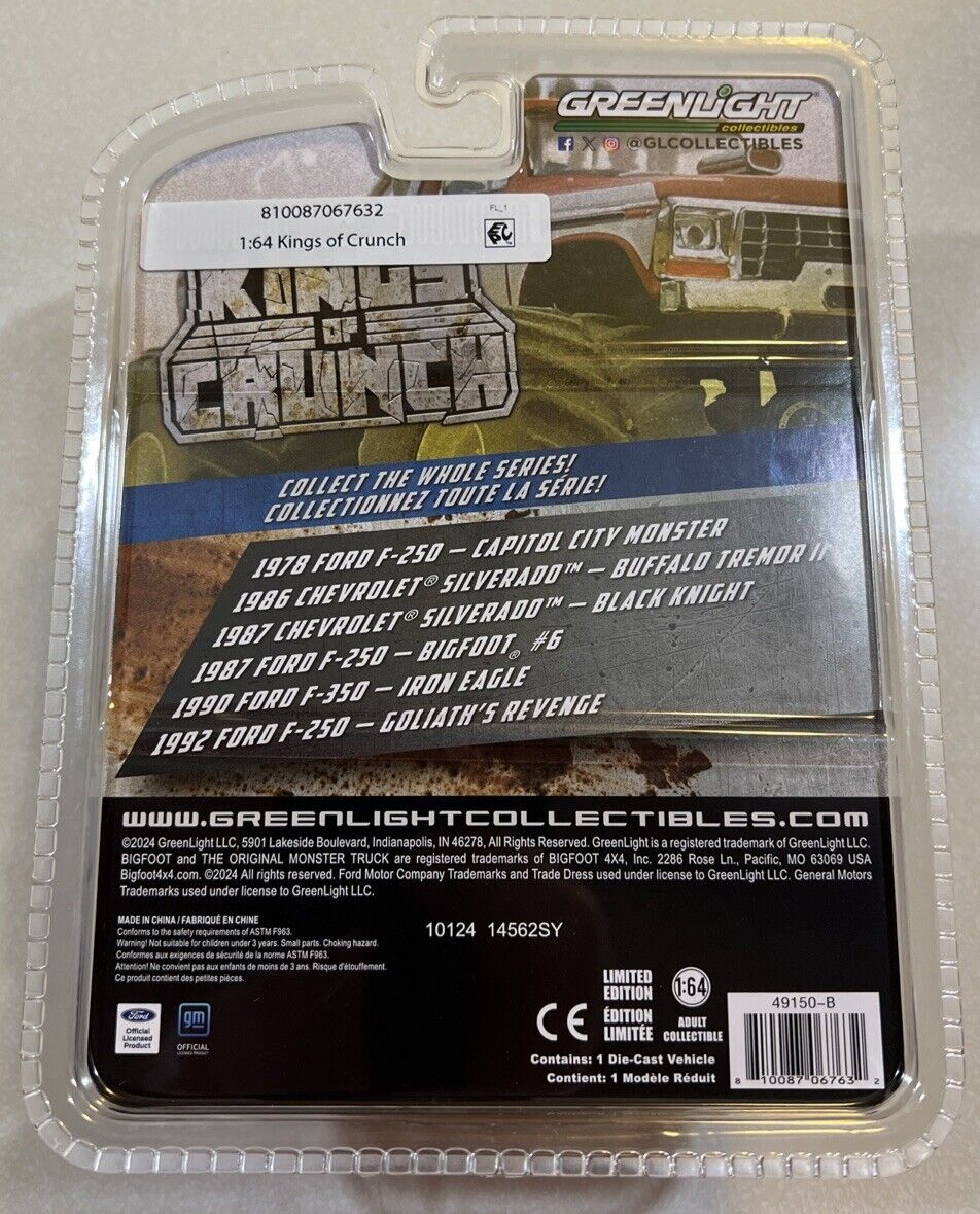 NEW 2024Greenlight Kings Of Crunch 86 CHEVROLET SILVERADO BUFFALO