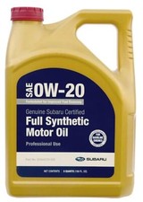 Subaru Synthetic Motor Oil SAE 0W-20 5 Quart Container SOA427V1325 Oem Genuine 52.07 per gallon