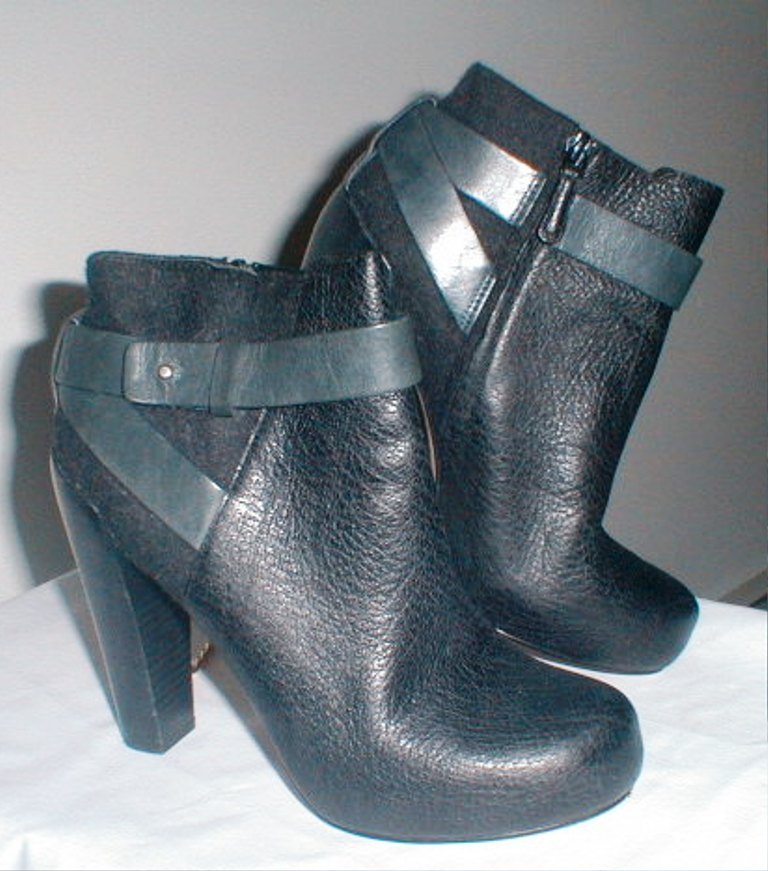 COLE HAAN HIGH STACKED HEEL SIZE ZIP LEATHER ANKLE ANKLE ANKLE BOOT BOOTIE SIZE 7.5 293853 COLE HAAN HIGH STACKED HEEL SIZE ZIP LEATHER ANKLE ANKLE ANKLE BOOT BOOTIE SIZE 7.5 293853