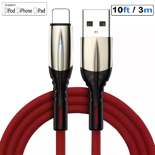 For iPhone 6 7 8 Plus iPhone 11 XR Xs Max 13 14 Charger USB Cable Cord 3/6/10FT - Picture 13 of 17