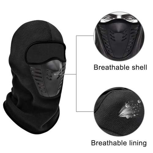 3 Pcs Winter Mouth Shield Warm Motorcycle Balaclava Face Mask for Skiing Cycling - Bild 7 von 23