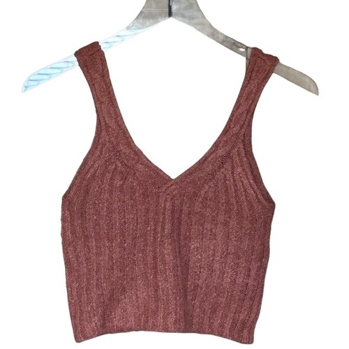 Pink Rose Cropped Tank in Pink Size XS-NWOT - Picture 2 of 4