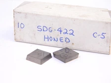 NEW SURPLUS 10PCS. GENERIC  SDG 422  GRADE: C5   CARBIDE INSERTS