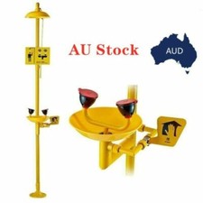 Coating Combination Shower Station and Eye Wash Eyewash Station 304 SS + ABS