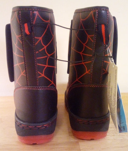 Neu mit Etikett Spider-Man Marvel Kleinkind leuchtende halbhohe Winterstiefel Junge Größe 6 7 8 10 11 - Bild 4 von 11