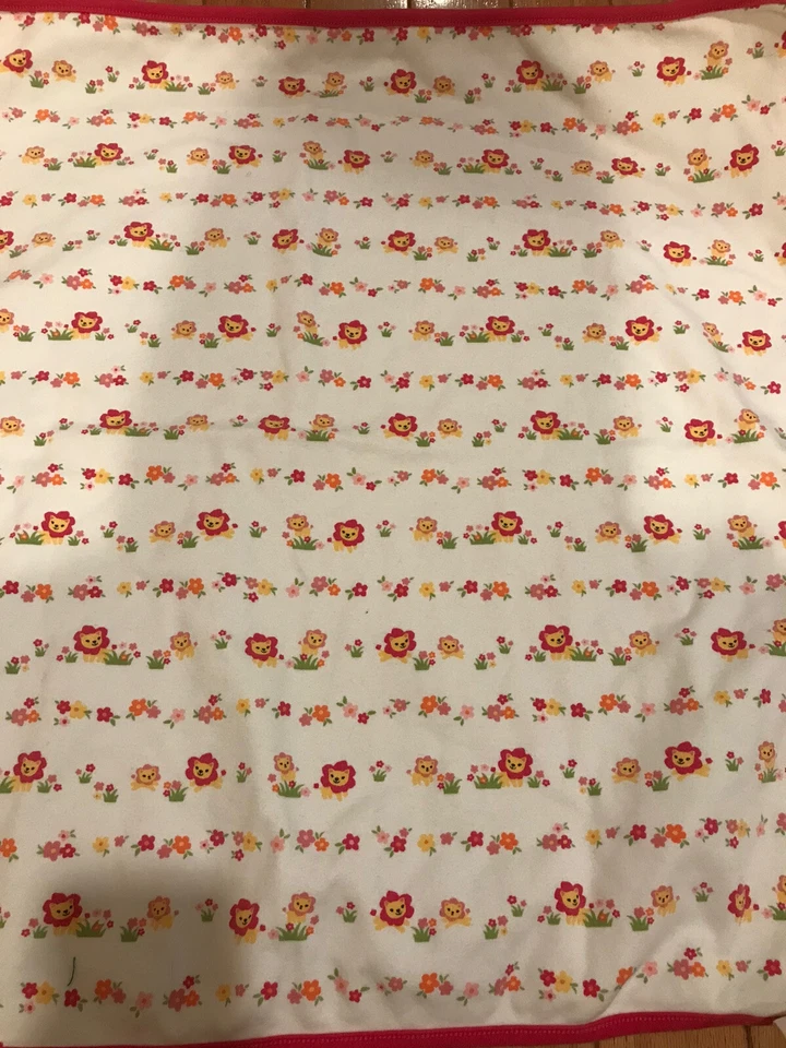 Manta de Recepción de Seguridad para Bebé Gymboree León Rosa Blanco Amarillo Lovey Foto 2 de 3