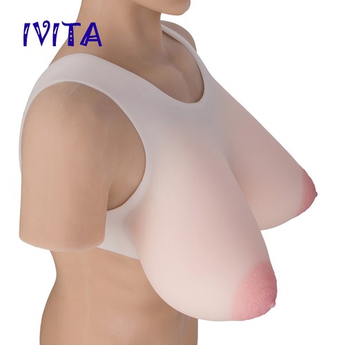 15XL Oval Silicone Breasts Areola Fake Boobs M Cup CD TG Boobs Enhancers - Picture 11 of 12