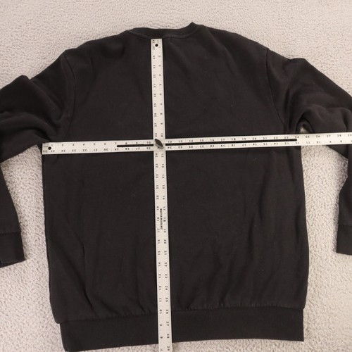 True Religion Sweater Mens 2XL XXL Black Cotton Blend Sweatshirt Logo - Picture 5 of 8