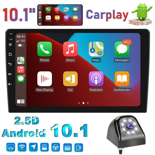 10" Doppel DIN Autoradio Apple Carplay Android GPS Wifi Touchscreen MP5 Player - Bild 1 von 12