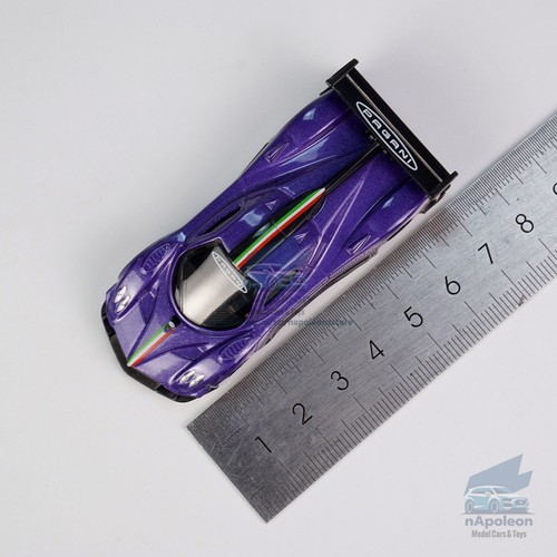 1:64 Pagani Zonda R Model Car Alloy Diecast Toy Vehicle Collection Gift Purple - Picture 4 of 17