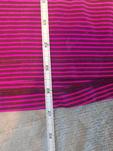Lululemon Scoop Neck Racerback Pink Striped Tank Top - Picture 5 of 6