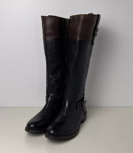 1883 by Wolverine "Shannon" braune Damen-Lederreitstiefel Größe 10