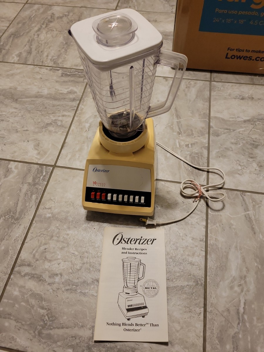 Vintage Osterizer 10 Speed Blender #869-18S Oster All Metal