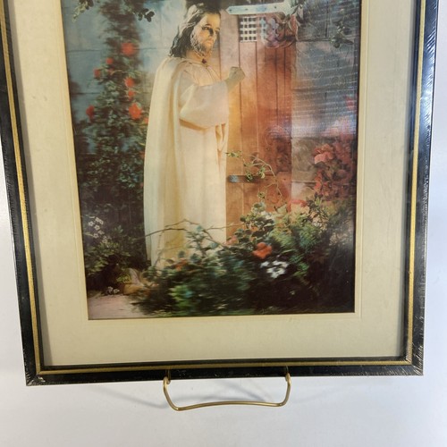 De Colección Cristo en los Corazones Puerta Impresión Lentográfica 3D Anderson #115 Enmarcada 17 x 21 Nuevo en Paquete - Imagen 2 de 8