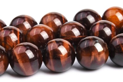Natural Mahogany Red Tiger Eye Beads Grade AAA Round Loose Beads 4/6/8/10/12MM