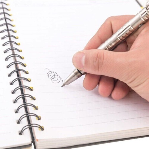 EDC Stainless Steel Pocket Ball Pen Ballpoint Pen Office Signature Outdoor Tool - Bild 5 von 20