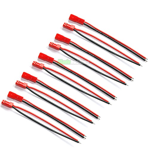 5 x PAIRS Of RC JST Lipo Battery Connector 10CM 20AWG Male Female Plane Boat Car