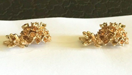 Kate Spade Pineapple Grove Gold Plate Stud Earrings Faceted Glass + Dust Bag - Picture 5 of 9