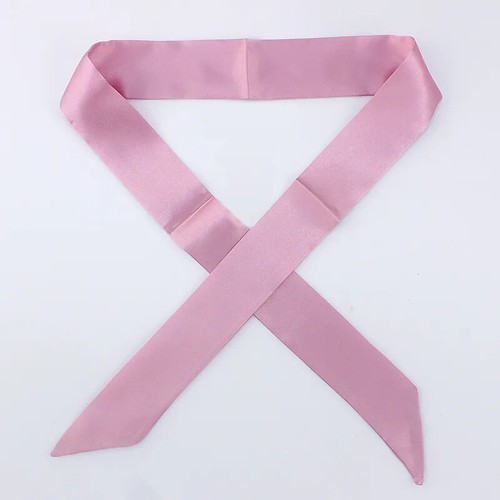 Womens Skinny Scarf Satin Faux Silk Long Slim Ribbon Thin Bandana Ladies Scarves - Picture 35 of 44