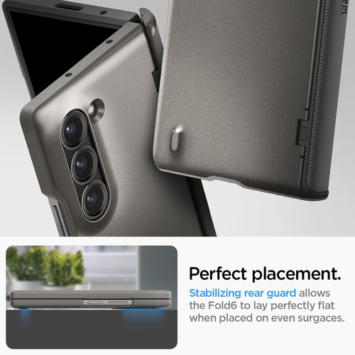 Coque téléphone Spigen [Slim Armor Pro] | pour Galaxy Z Fold 6 | Protection charnière - Photo 20 sur 39