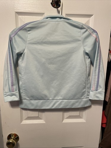 Adidas Little Kids Blue Track Jacket Size 7 Broken Zipper - Picture 4 of 4