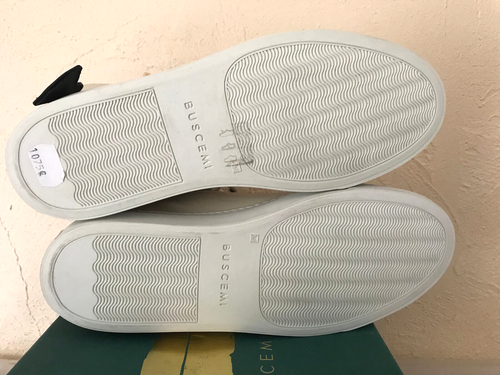 BUSCEMI- BASKETS - SNEAKERS - 100MM - CUIR CREME - NEUVES -pointure 39 eu - Bild 7 von 10