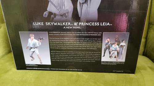 kotobukiya Star Wars Artfx+ 1/10 Scale Luke Skywalker & Princess Leia figure Set - Picture 3 of 6