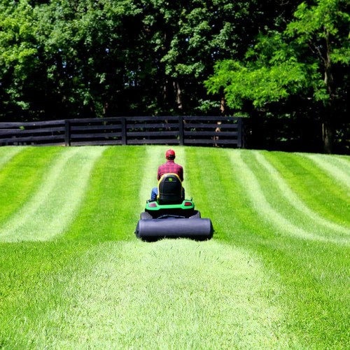 18 In X 48 In 485 Lb. Tow-Behind Poly Lawn Roller Lawn Tractors Zero-Turn Mowers - Picture 5 of 7