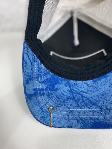 Realtree Fishing Cap Baseball Hat Blue/White Mesh Size S/M Stretch Fit Free Ship - Bild 7 von 9