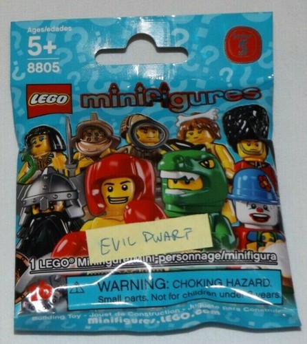 LEGO 8805 Evil Dwarf SEALED Collectible Minifigures Series 5 CMF axe shield - Picture 2 of 3