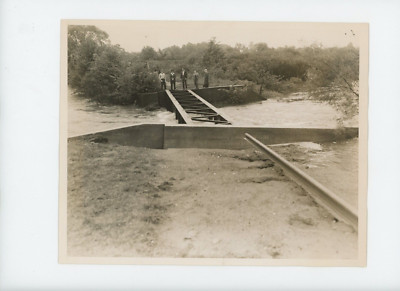 Vintage Press Photo Hurricane Fury Railroad Bridge Collapse New Haven CT 1938