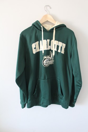 Sudadera con capucha Charlotte 49ers para hombre suéter verde con capucha bolsillo grande estadio atletismo - Imagen 6 de 10