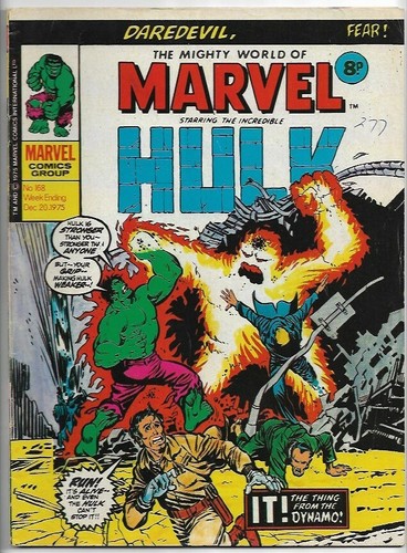 The Mighty World of Marvel #168 Hulk VG (1975) Marvel Comics UK