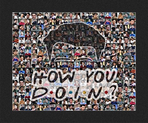 Joey Tribbiani Photo Mosaic over 50 funny pictures Joey from Friends Print Art - Picture 2 of 9