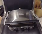 Cuisinart Gr-4 Silver Stainless Steel Griddler Panini Press Sandwich Maker Works