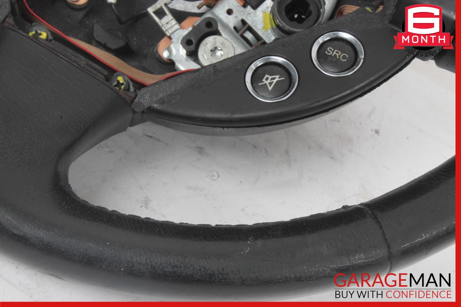 03-08 Maserati Quattroporte M139 Steering Wheel Black OEM