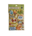 K & Company Beach & Tropical Dimensional Scrapbooking Stickers