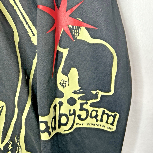 Men Hell Bound Hoodie Graphic T-Shirt Size Medium Black/White/Red Negace Spative - Picture 4 of 9