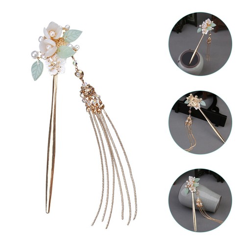 Pearl Hairpin Miss Ancient Chinese Costume Headdress Asian Accessories