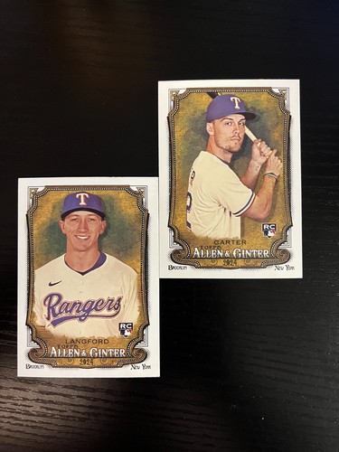 2024 Allen Ginter Wyatt Langford ROOKIE CARD Evan Carter RC