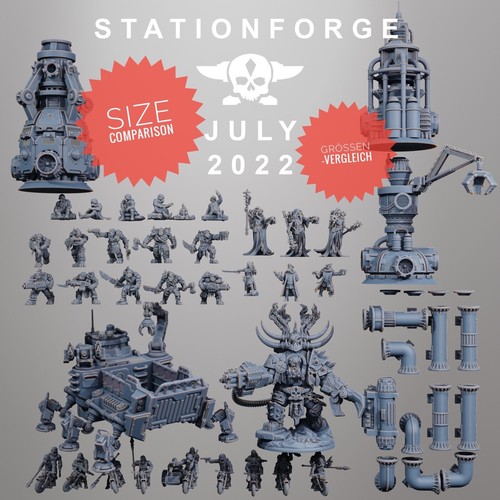 Stationforge Miniatures - Tanque de transporte para carroñeros - 28 mm Estación de mesa Forja - Imagen 7 de 7