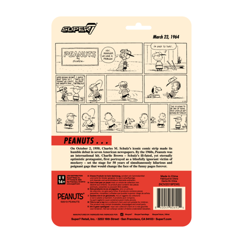 Peanuts - Manager Charlie Brown ReAction 3.75” Action Figure "New" - Picture 4 of 4