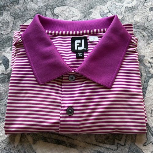 FootJoy Polo Hombre 2XL XXL Rosa Rayas Ecuestre 2016 Juegos Olímpicos Manga Corta - Imagen 19 de 19