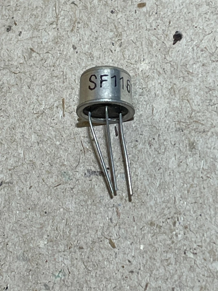 10x SF116C PNP 20V 500mA 600mW 60MHz HF Breitband Transistoren TO39 #AS-N05 - Bild 2 von 4