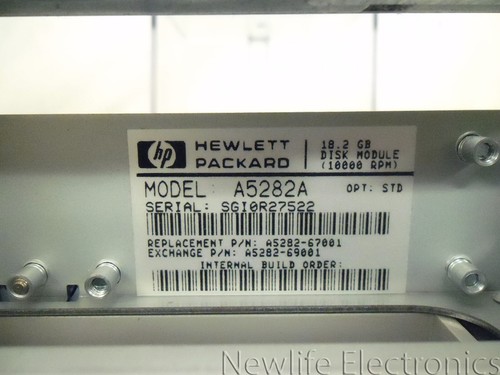 HP A5282-69001 18.2GB 10,000 RPM 3.5 in. Ultra2 SCSI HDD A5282A - Picture 2 of 7