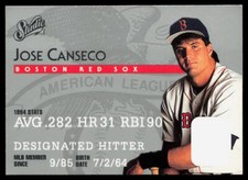 Jose Canseco 1995 Studio #9 NMT