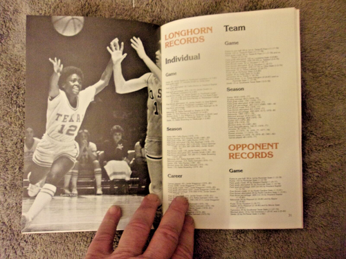 1982-83 TEXAS WOMEN'S BASKETBALL MEDIA GUIDE Yearbook JOY CONRADT 1983 Program - Picture 16 of 17